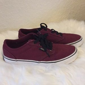 Vans Maroon Skate Shoes